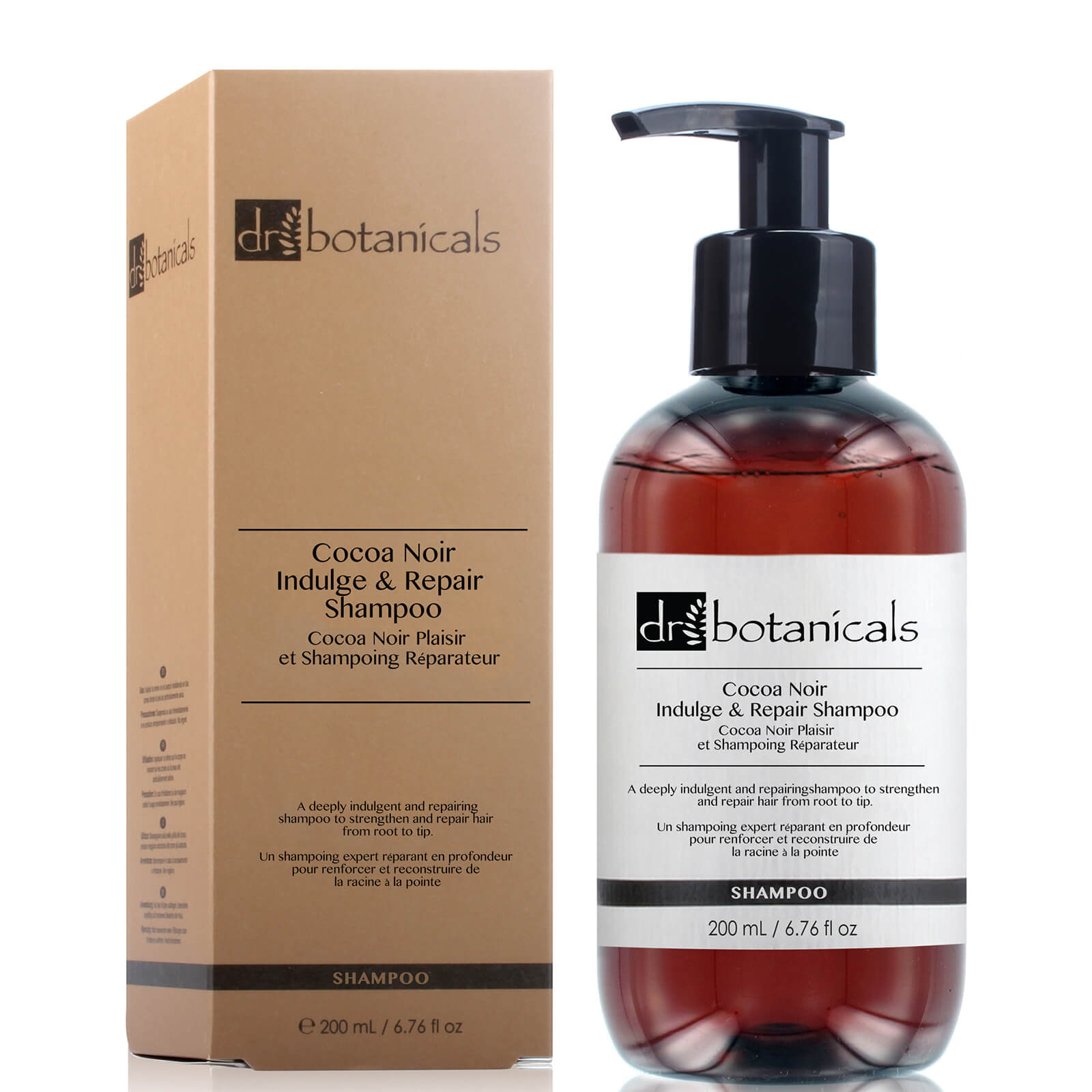 Dr Botanicals Cocoa Noir Indulge & Repair Shampoo 200ml – Vegan - Adistore