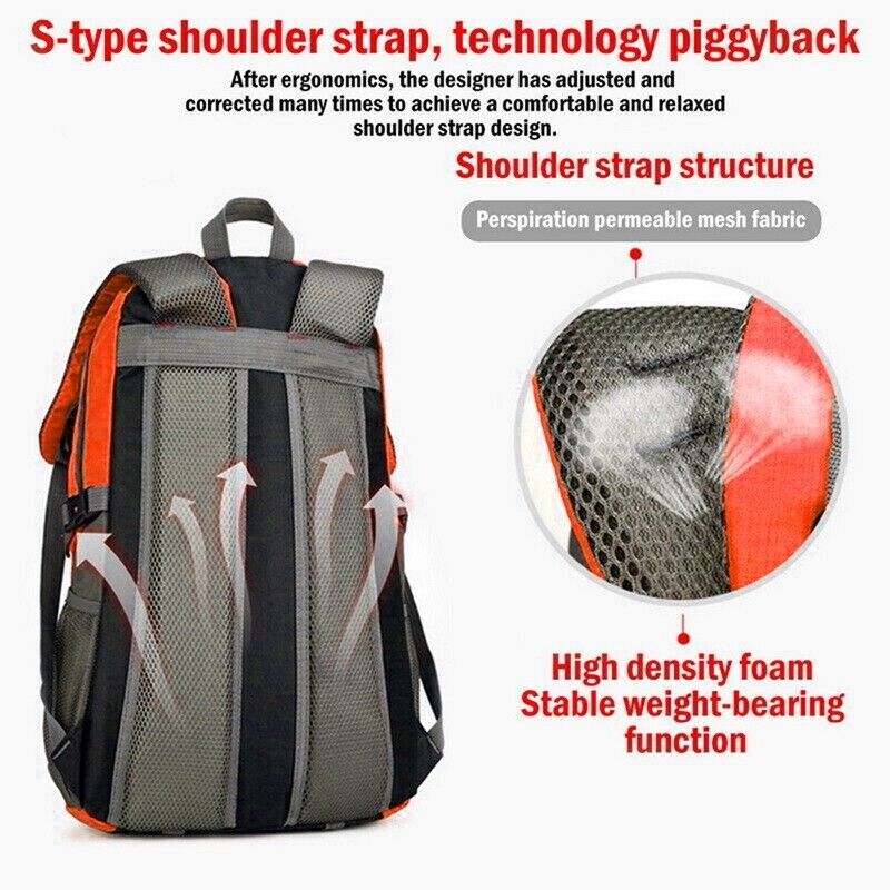 40L Large Waterproof Backpack – Hiking, Camping & Travel Rucksack