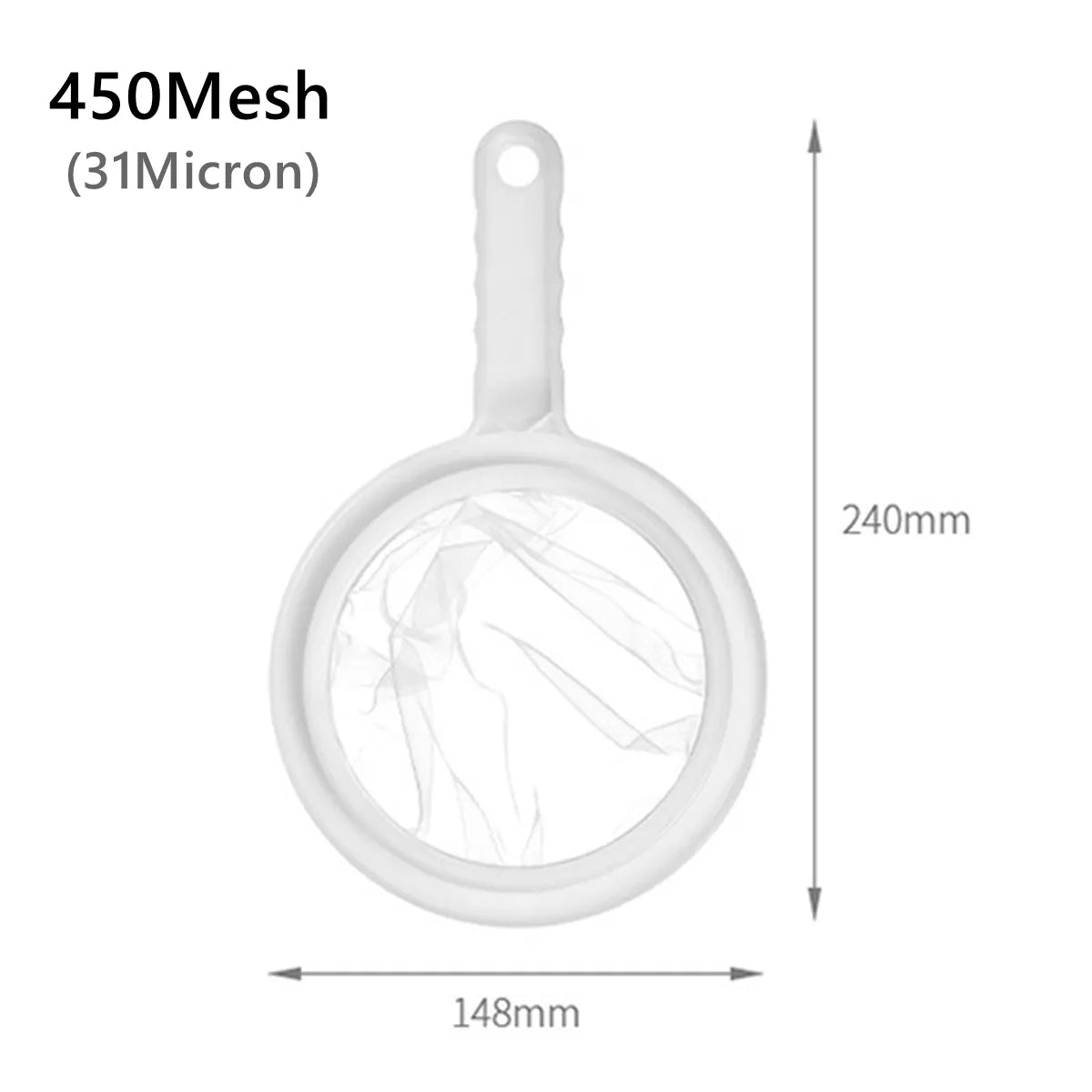 Nut Milk Filter Spoon – 100/200/400 Mesh Nylon Fine Strainer Tool - Adistore
