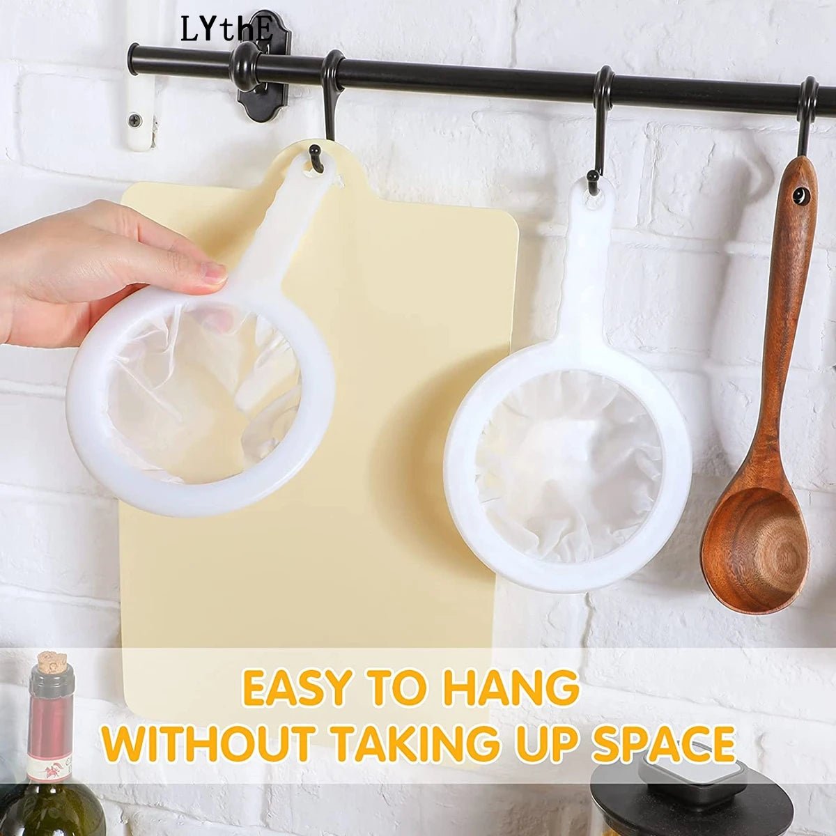 Nut Milk Filter Spoon – 100/200/400 Mesh Nylon Fine Strainer Tool - Adistore