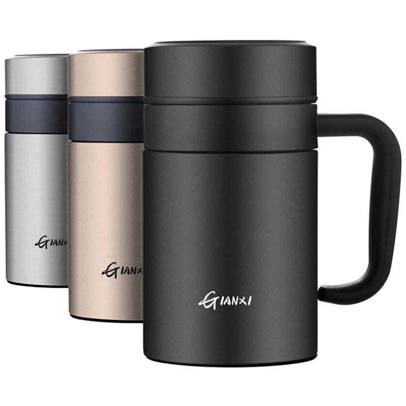 Large Capacity Stainless Steel Vacuum Flask – Heat Preservation Cup - Adistore