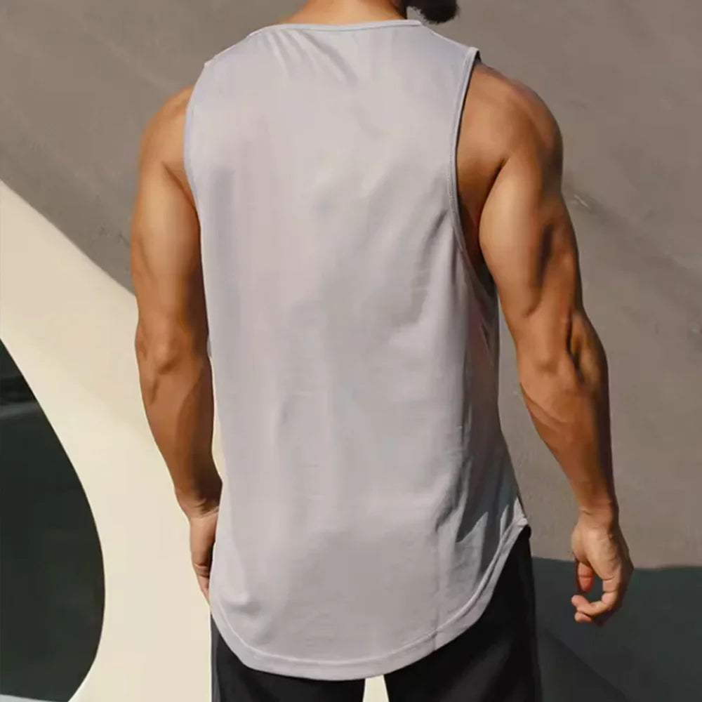 Men’s Quick-Dry Gym Tank Top – Sleeveless Sports & Training Vest