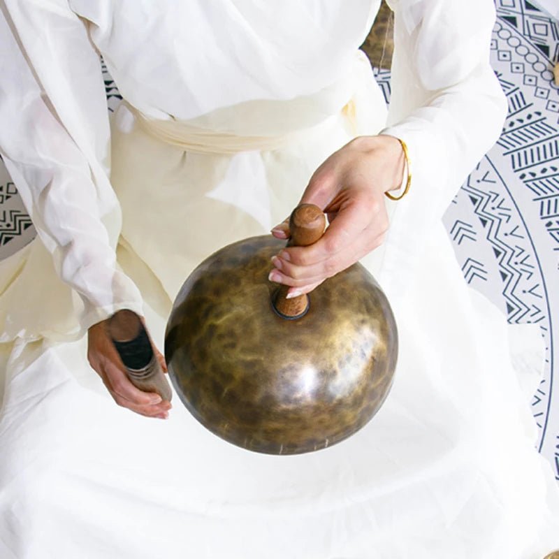 Handmade Tibetan Singing Bowl – Sound Healing & Meditation Prayer Bowl
