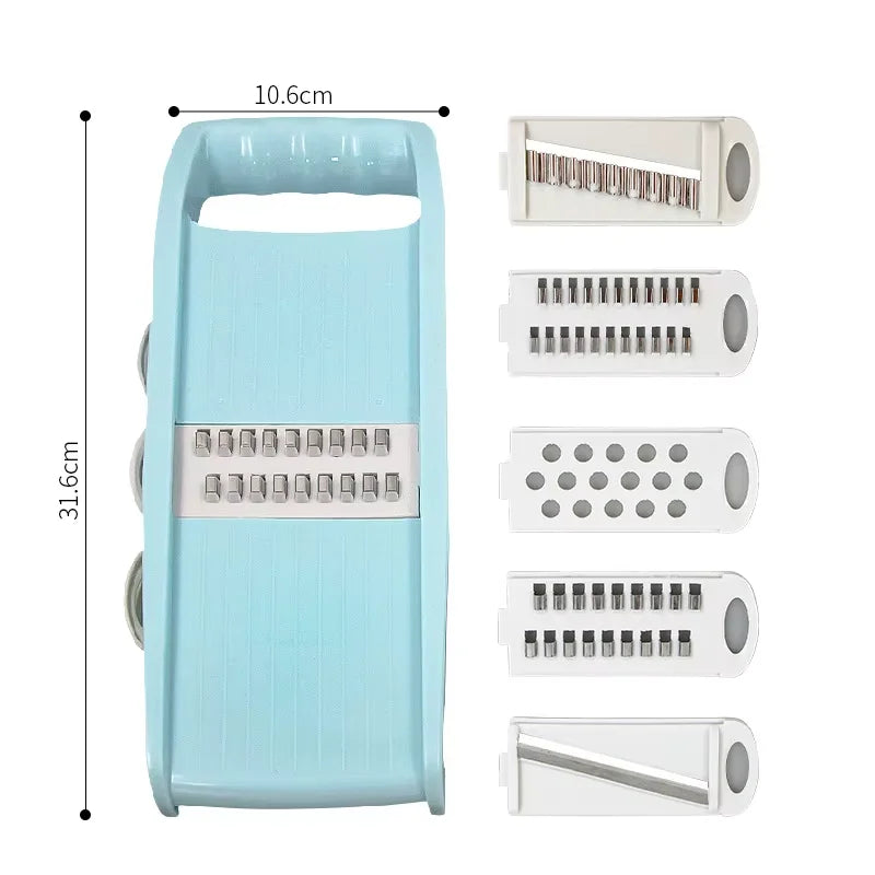 5-in-1 Vegetable Slicer & Grater – Multifunctional Kitchen Chopper - Adistore