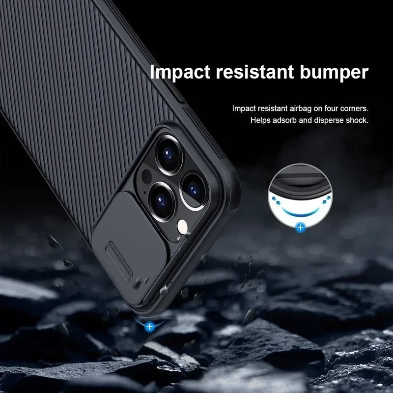 MagSafe Case for iPhone 13, Nillkin CamShield Pro, Magnetic Case for iPhone 14, Lens Slide Privacy, Camera Protection Back Cover