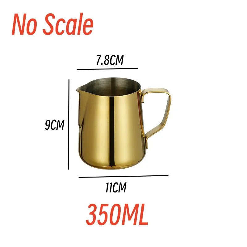 Stainless Steel Coffee Frothing Pitcher – 900ML Milk Steaming Jug - Adistore