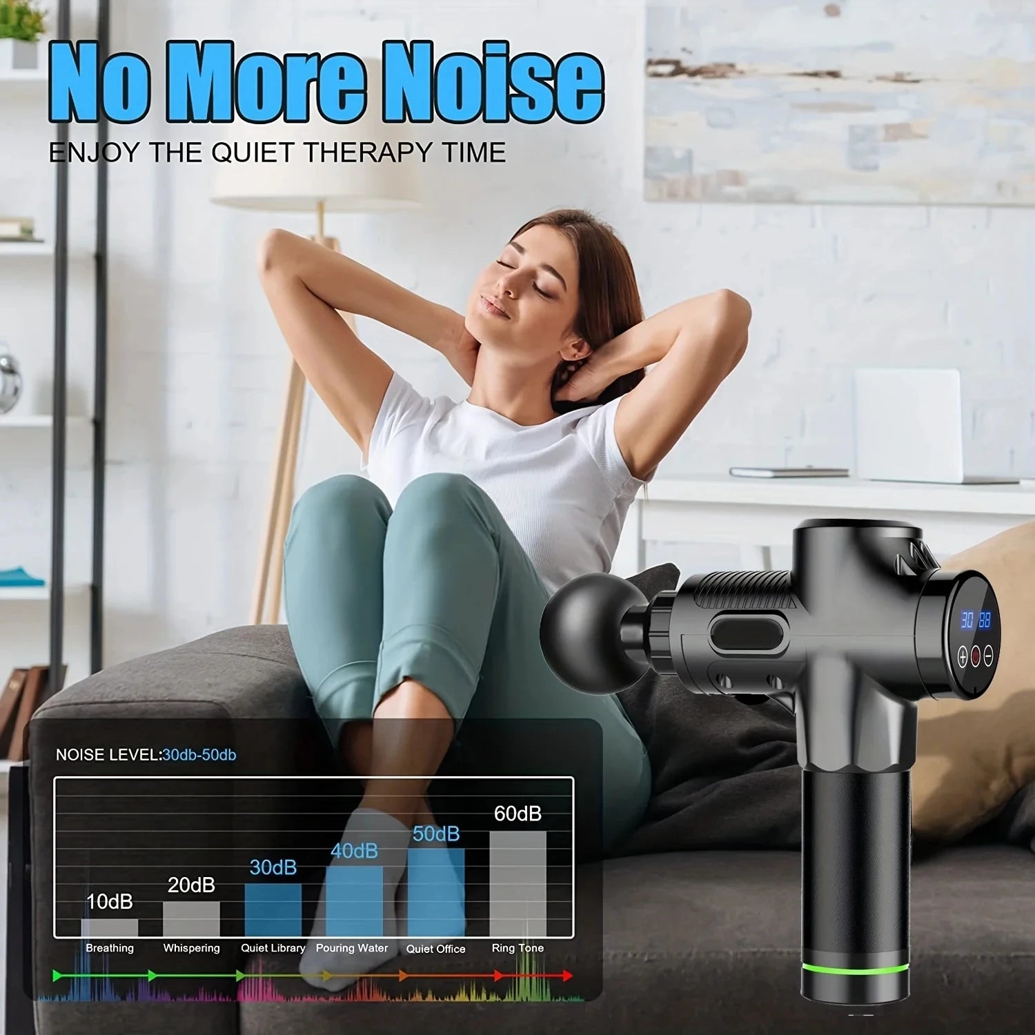Deep Muscle Massage Gun – Electric Percussion Massager with 30 Levels - Adistore