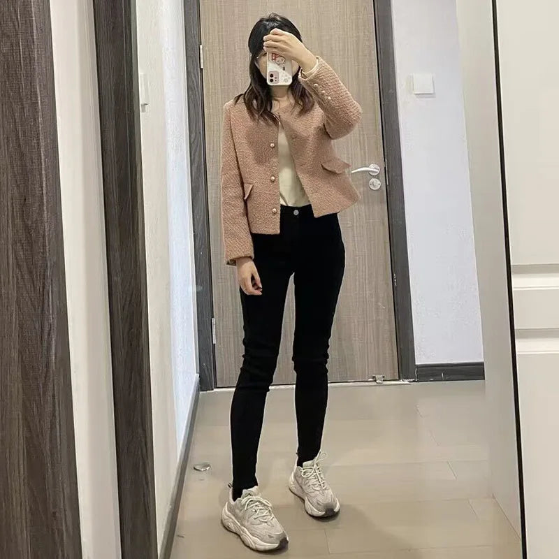 Women’s Thermal Skinny Fleece Jeans – Winter Warm Stretch Denim - Adistore