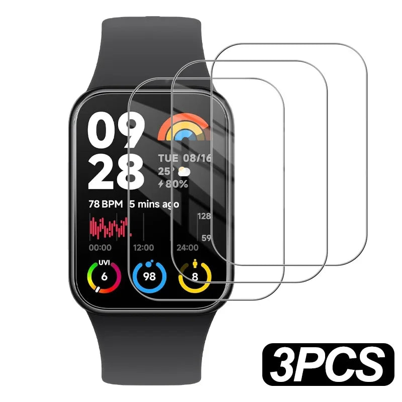 Mi Band 8 Pro Screen Protector – HD Anti-Scratch Tempered Glass Film - Adistore