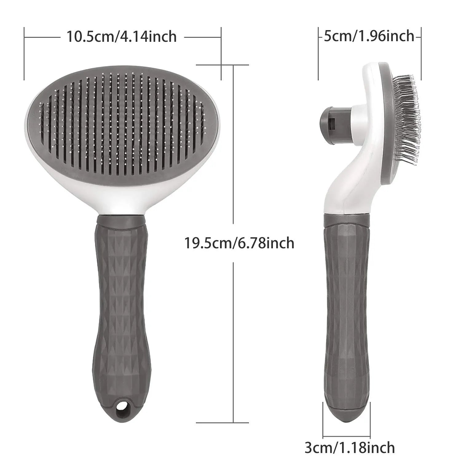 Self-Cleaning Pet Hair Remover Brush – Dog & Cat Grooming Comb - Adistore