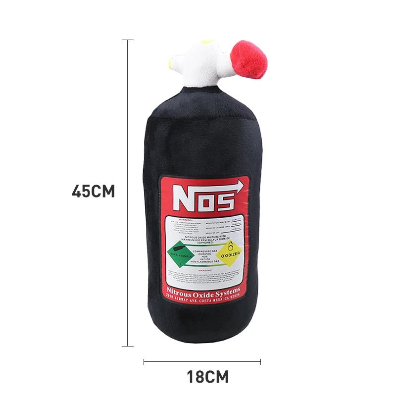 NOS Bottle Car Neck Pillow | Plush Headrest Cushion for Driver & Passenger - Adistore