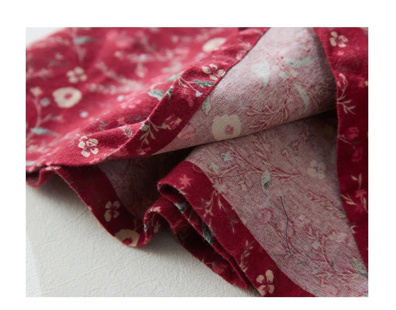 New Spring Autumn Cotton Print Vintage Dresses For Women.