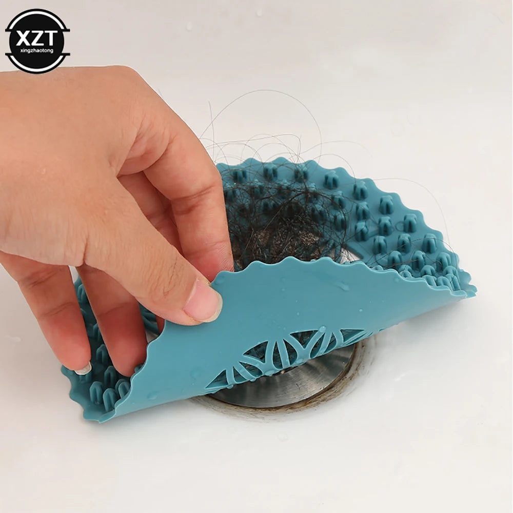 Silicone Sink & Shower Drain Cover – Hair Catcher & Stopper Filter - Adistore