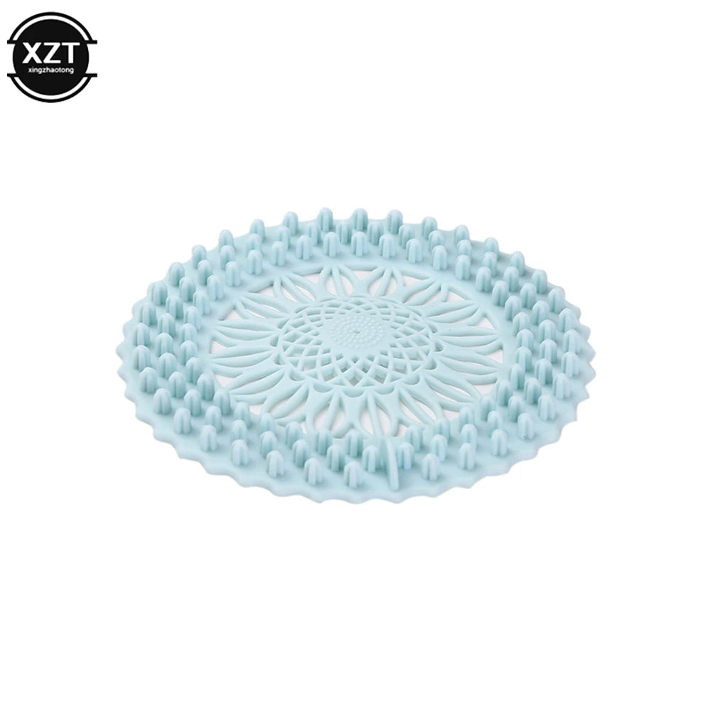 Silicone Sink & Shower Drain Cover – Hair Catcher & Stopper Filter - Adistore