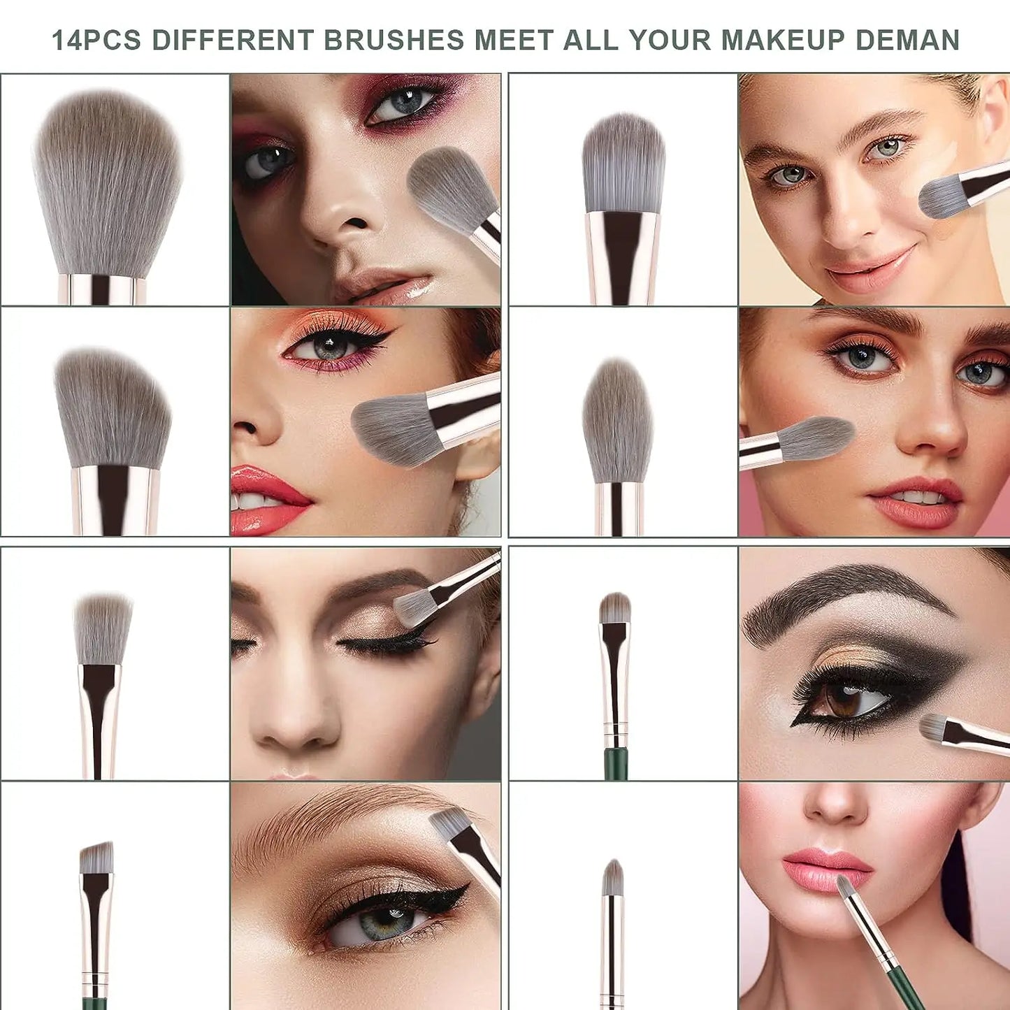 JTFIL Makeup Brushes - Soft Fluffy Makeup Tools
