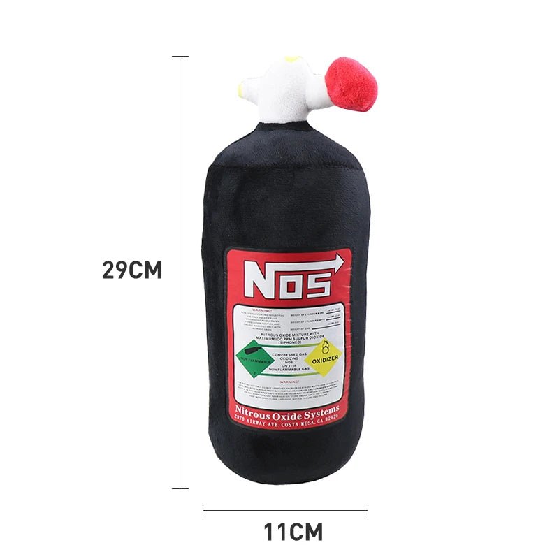 NOS Bottle Car Neck Pillow | Plush Headrest Cushion for Driver & Passenger - Adistore