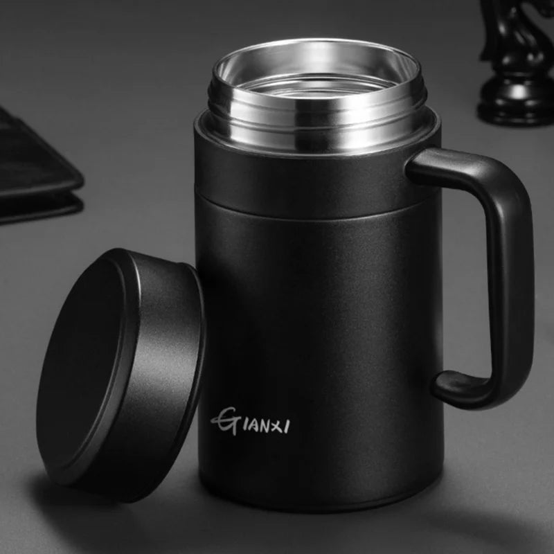 Large Capacity Stainless Steel Vacuum Flask – Heat Preservation Cup - Adistore
