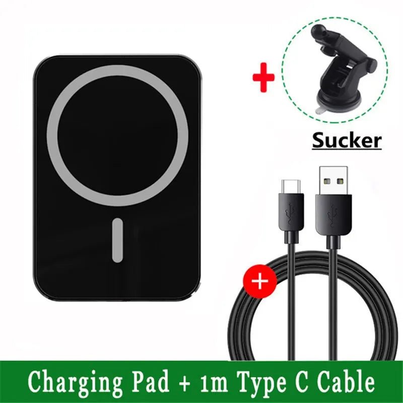 30W Magnetic Car Wireless Charger & Phone Holder for iPhone 15/14/13 - Adistore