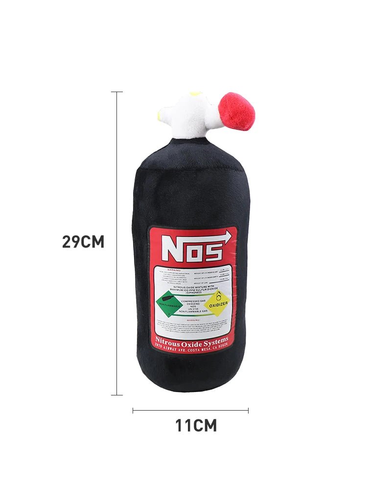 NOS Bottle Car Neck Pillow | Plush Headrest Cushion for Driver & Passenger - Adistore