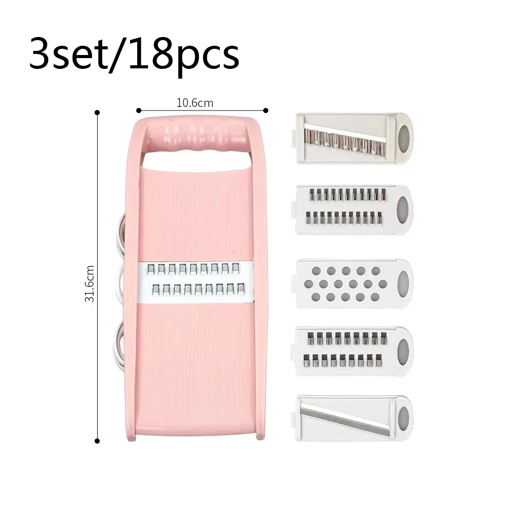 5-in-1 Vegetable Slicer & Grater – Multifunctional Kitchen Chopper - Adistore