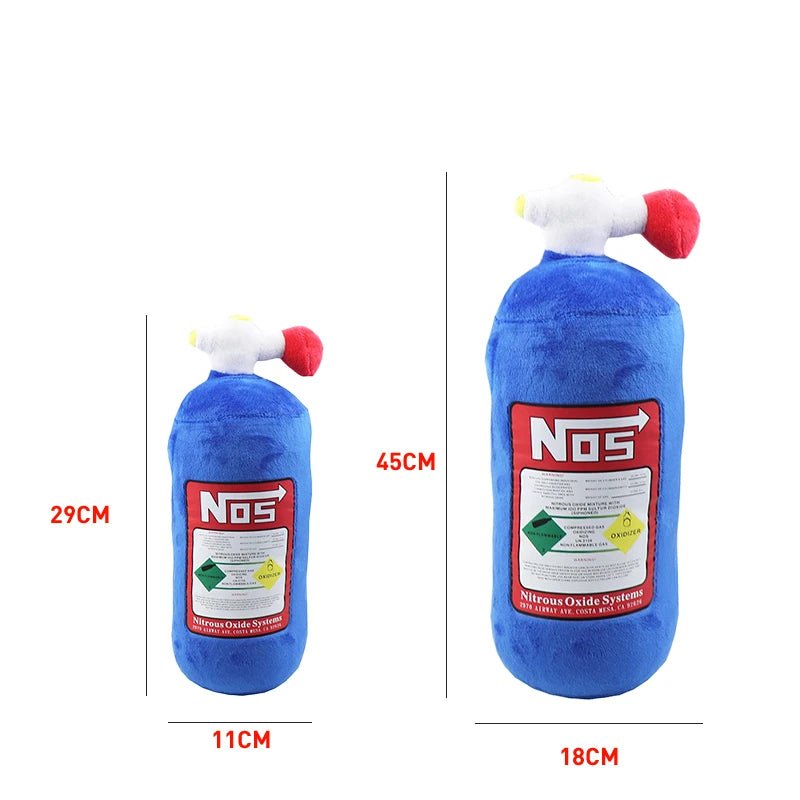 NOS Bottle Car Neck Pillow | Plush Headrest Cushion for Driver & Passenger - Adistore