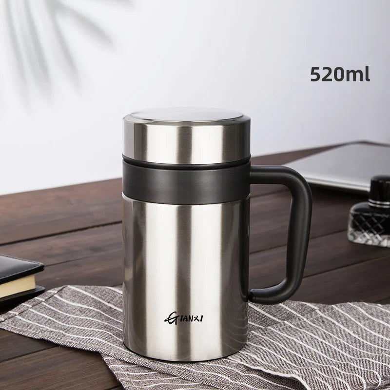 Large Capacity Stainless Steel Vacuum Flask – Heat Preservation Cup - Adistore