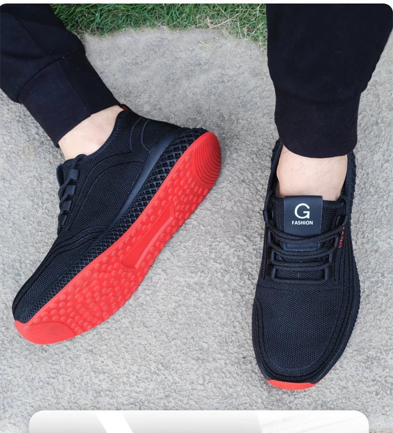 Unisex Breathable Safety Shoes  – Steel Toe Work Sneakers