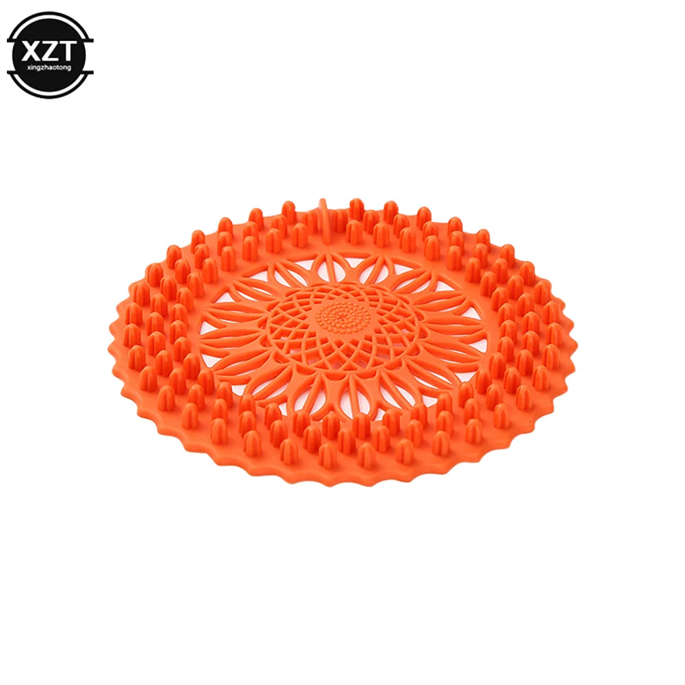 Silicone Sink & Shower Drain Cover – Hair Catcher & Stopper Filter - Adistore