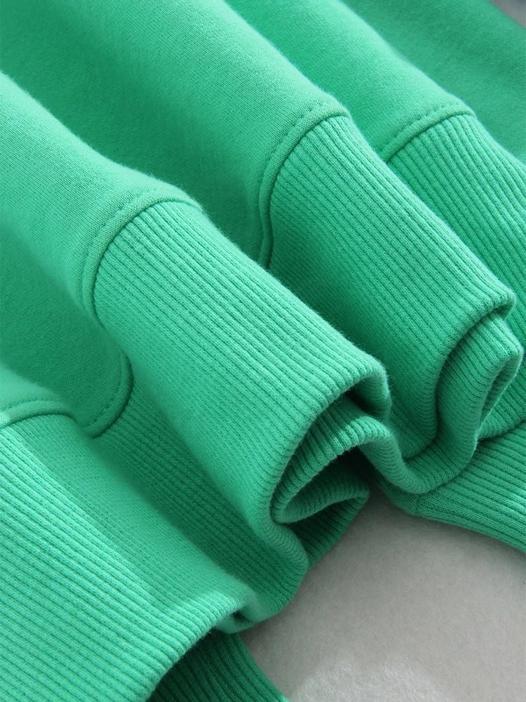 Blue Cotton Oversize Sweatshirt for Women – O-Neck Loose Pullover - Adistore