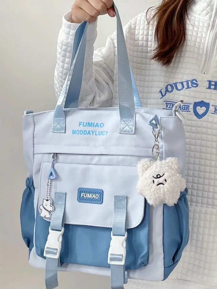 Large Capacity Crossbody Bag for Girls – College Shoulder Tote - Adistore
