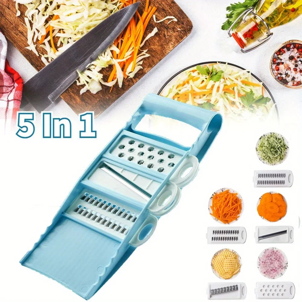 5-in-1 Vegetable Slicer & Grater – Multifunctional Kitchen Chopper - Adistore