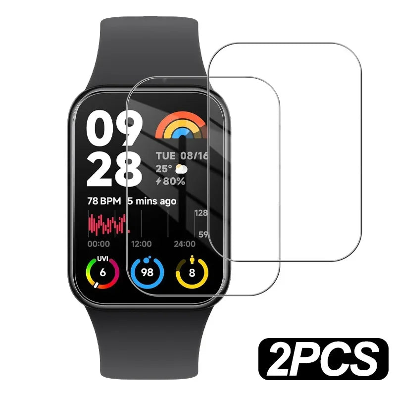 Mi Band 8 Pro Screen Protector – HD Anti-Scratch Tempered Glass Film - Adistore
