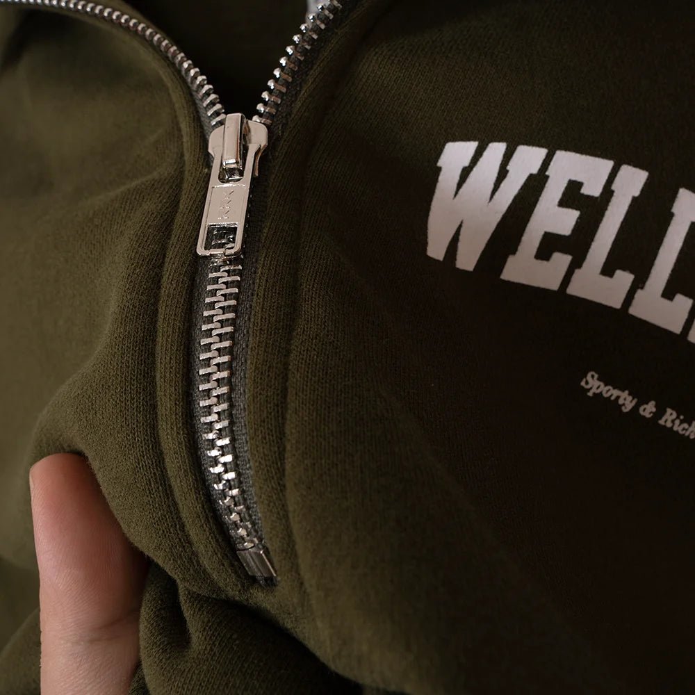 ZESSAM Club Graphic Sweatshirt – Women’s Long Sleeve with Collar - Adistore