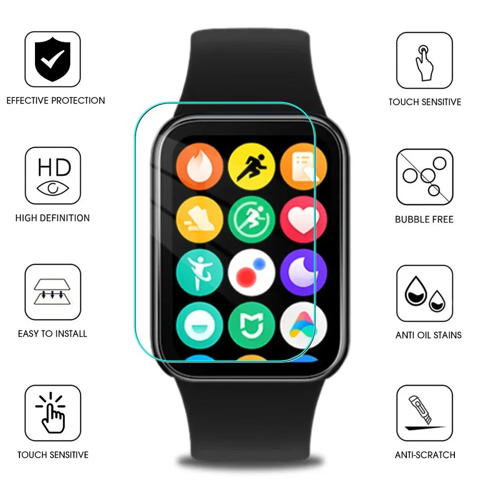 Mi Band 8 Pro Screen Protector – HD Anti-Scratch Tempered Glass Film - Adistore