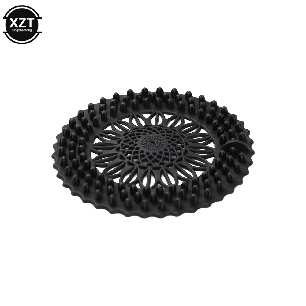 Silicone Sink & Shower Drain Cover – Hair Catcher & Stopper Filter - Adistore
