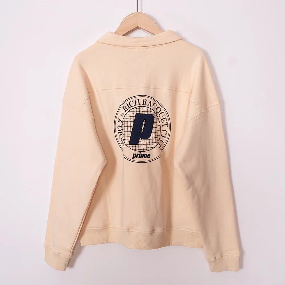 ZESSAM Club Graphic Sweatshirt – Women’s Long Sleeve with Collar