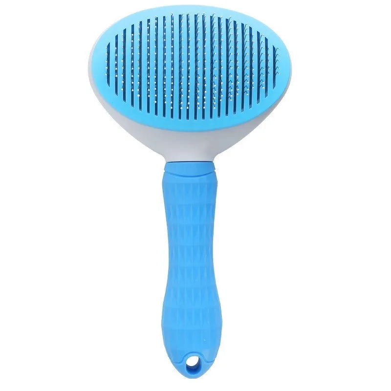Self-Cleaning Pet Hair Remover Brush – Dog & Cat Grooming Comb - Adistore