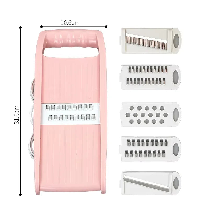 5-in-1 Vegetable Slicer & Grater – Multifunctional Kitchen Chopper - Adistore