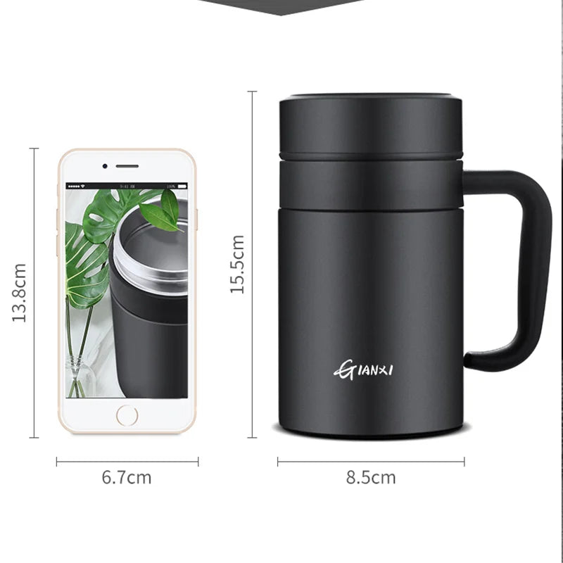 Large Capacity Stainless Steel Vacuum Flask – Heat Preservation Cup - Adistore