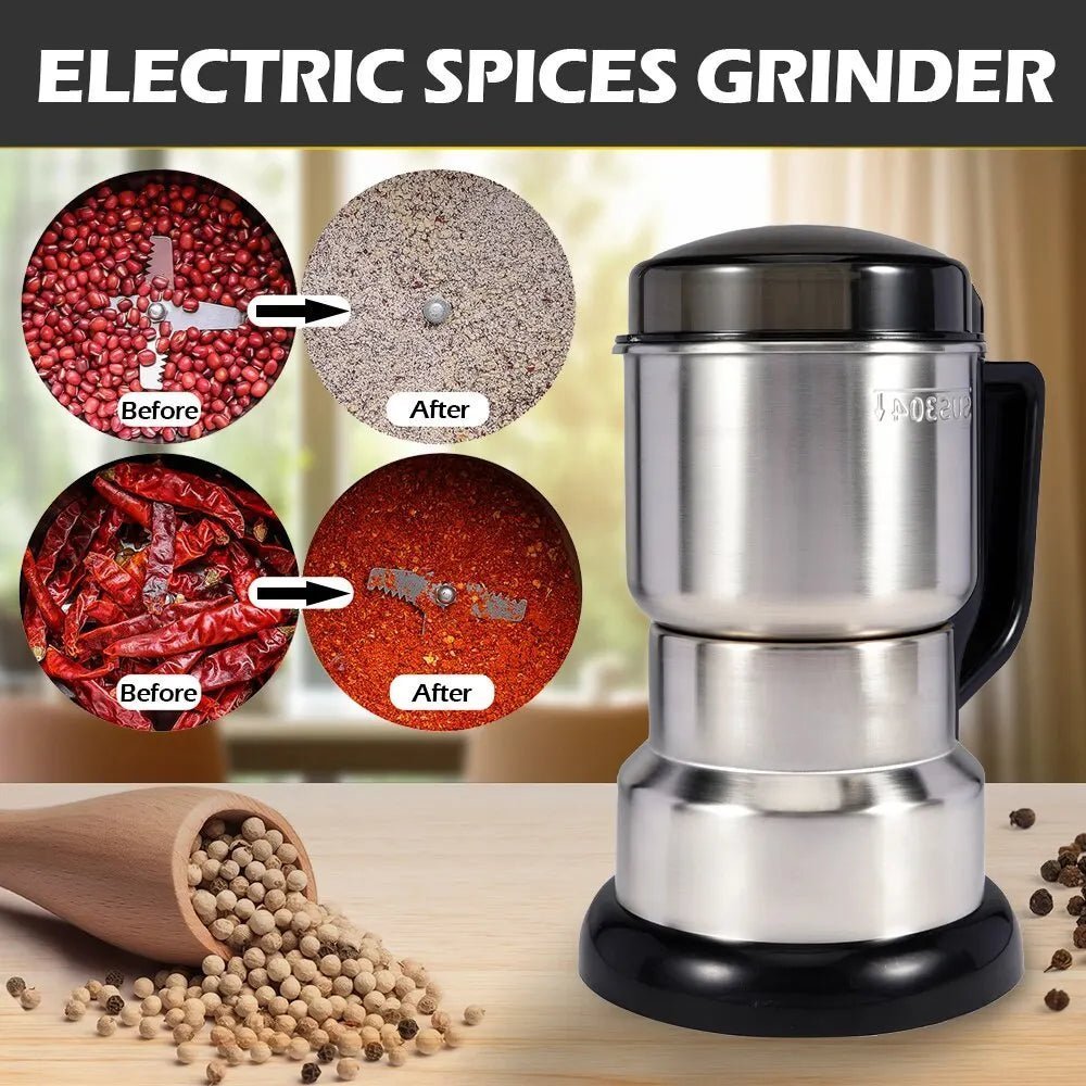 Multifunctional 400W Electric Coffee Grinder – Cereal & Nut Grinder - Adistore