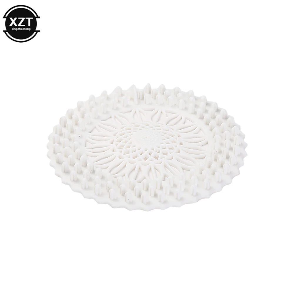 Silicone Sink & Shower Drain Cover – Hair Catcher & Stopper Filter - Adistore
