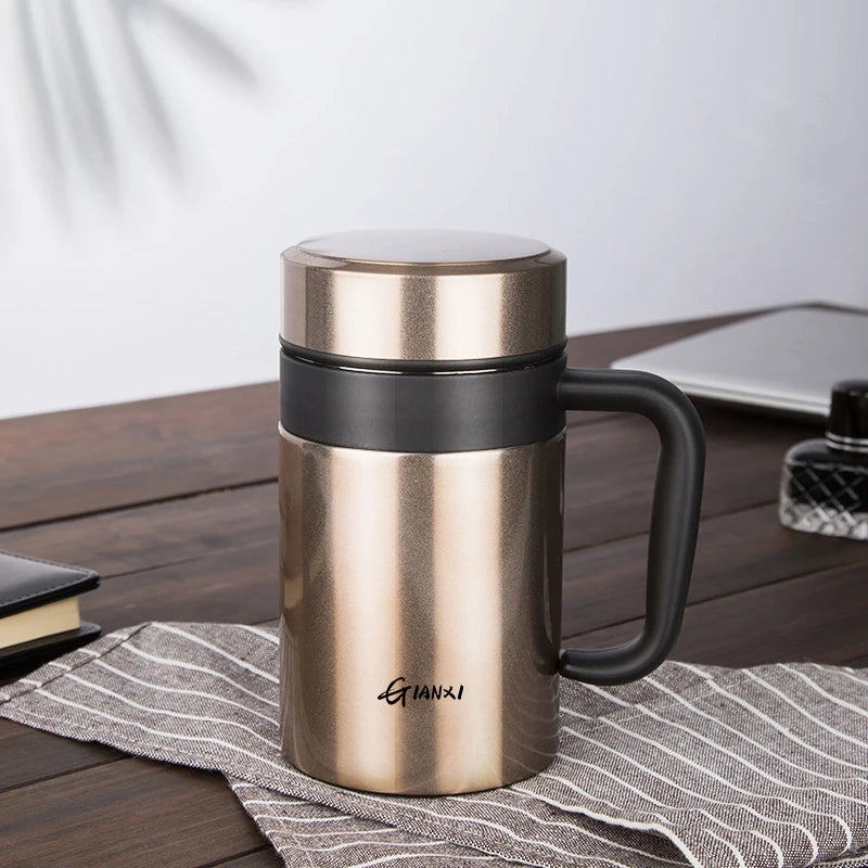 Large Capacity Stainless Steel Vacuum Flask – Heat Preservation Cup - Adistore
