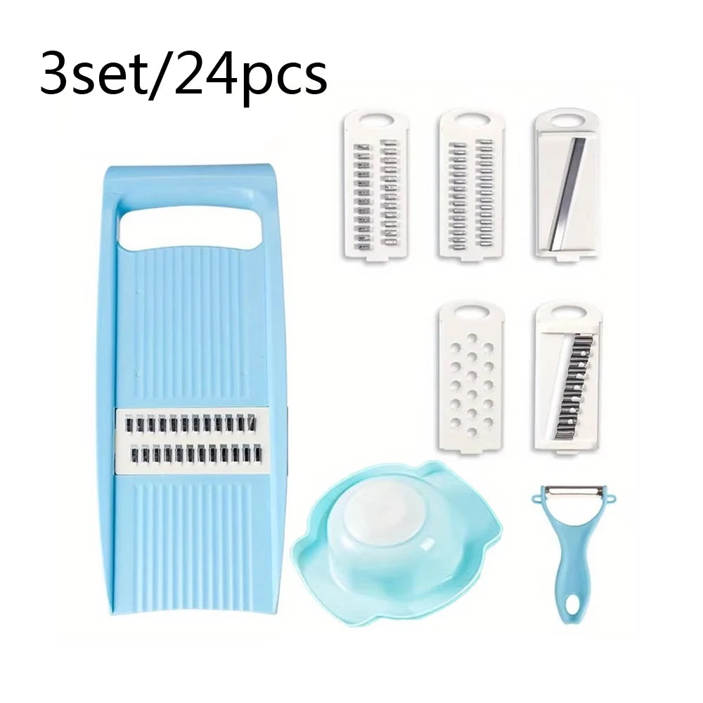 5-in-1 Vegetable Slicer & Grater – Multifunctional Kitchen Chopper - Adistore