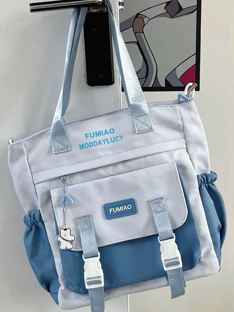 Large Capacity Crossbody Bag for Girls – College Shoulder Tote - Adistore