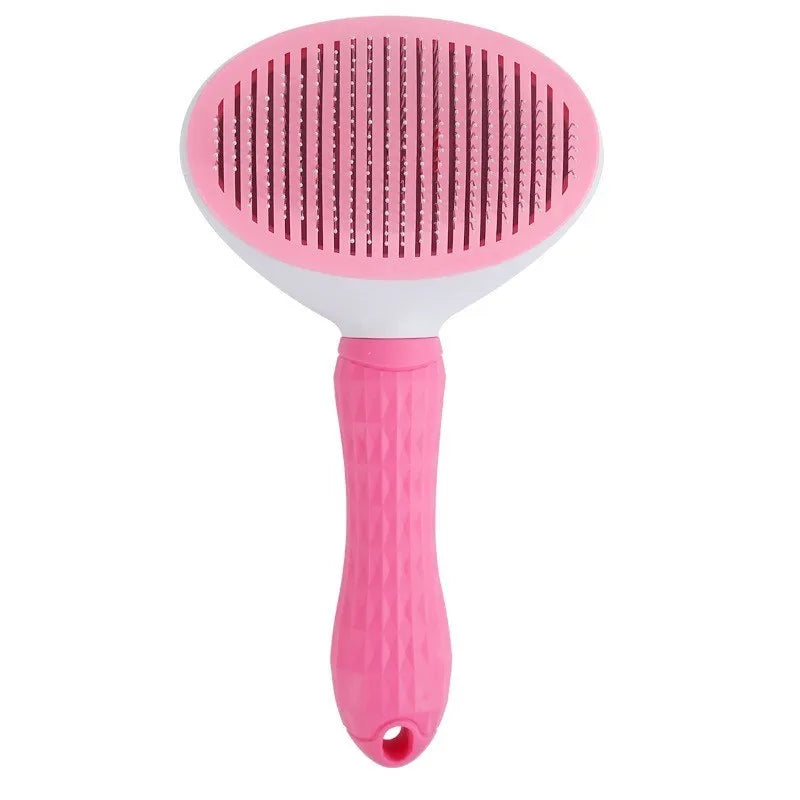 Self-Cleaning Pet Hair Remover Brush – Dog & Cat Grooming Comb - Adistore