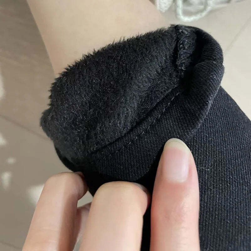 Women’s Thermal Skinny Fleece Jeans – Winter Warm Stretch Denim - Adistore