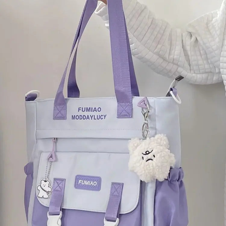 Large Capacity Crossbody Bag for Girls – College Shoulder Tote - Adistore