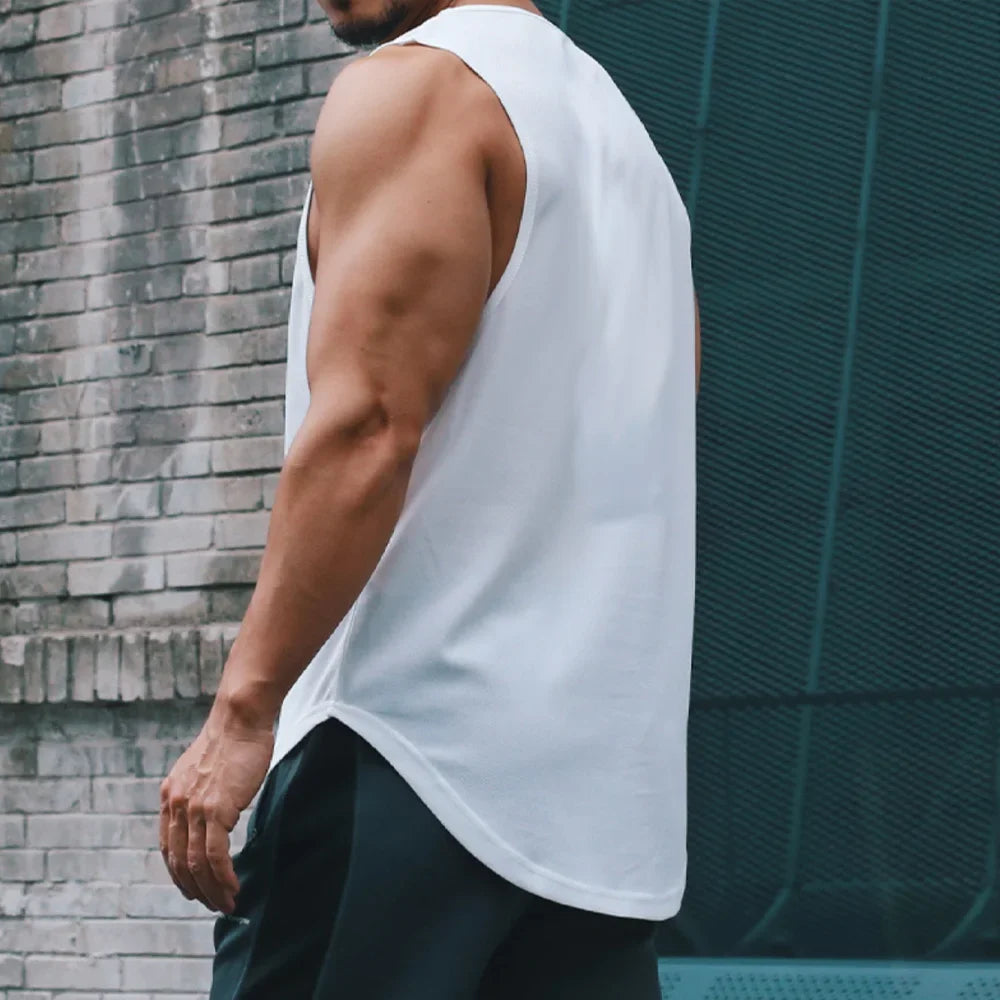 Men’s Quick-Dry Gym Tank Top – Sleeveless Sports & Training Vest