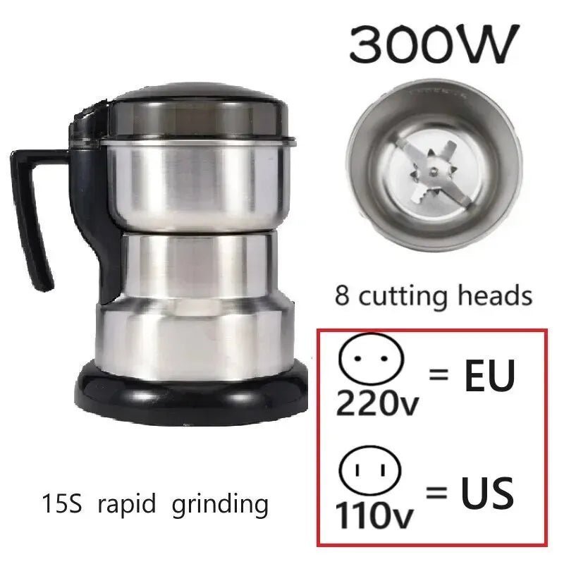Multifunctional 400W Electric Coffee Grinder – Cereal & Nut Grinder - Adistore