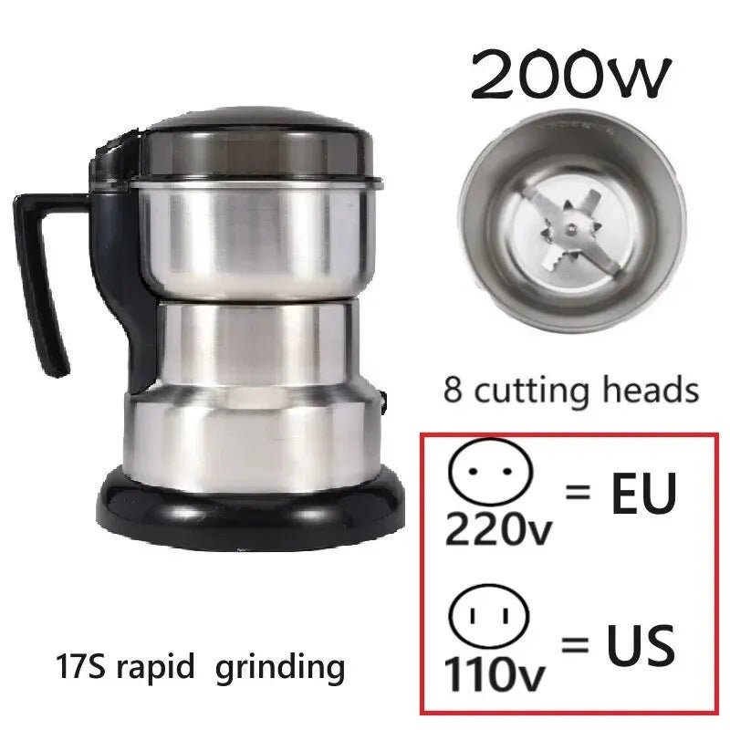 Multifunctional 400W Electric Coffee Grinder – Cereal & Nut Grinder - Adistore